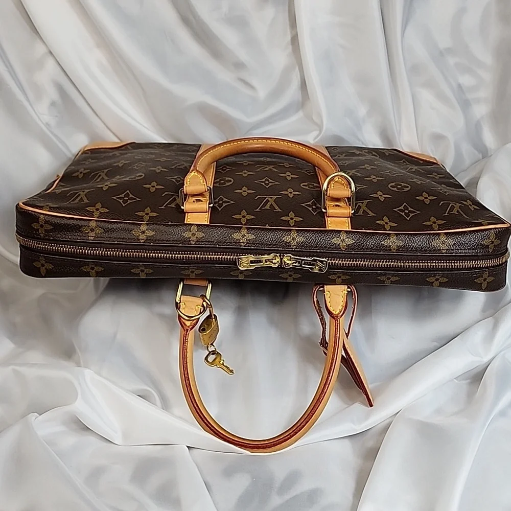 Authentic Louis Vuitton Porte Documents Voyage Bag